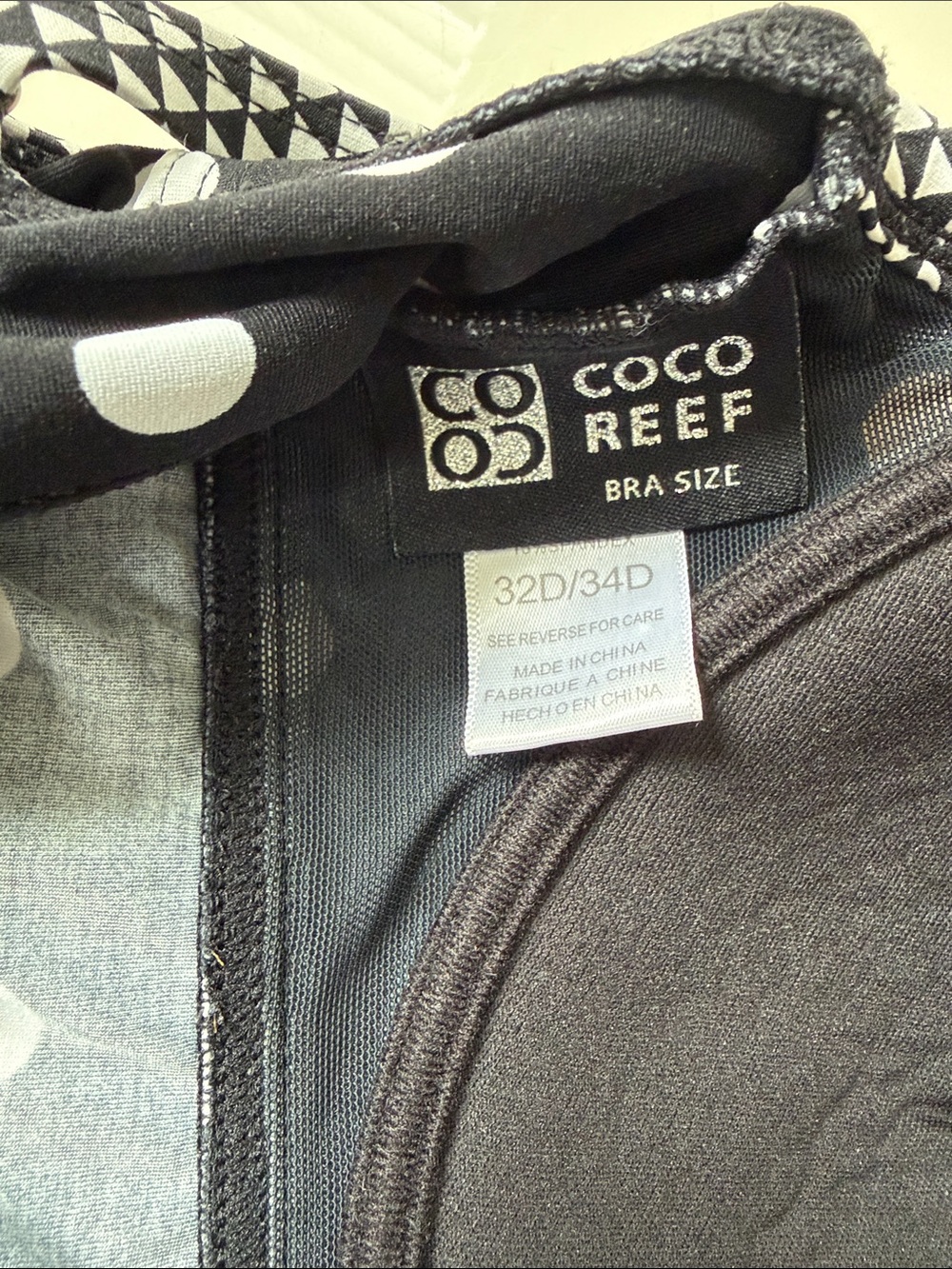 Coco Reef Black and White Polka Dot Tankini Top - Picture 10 of 10